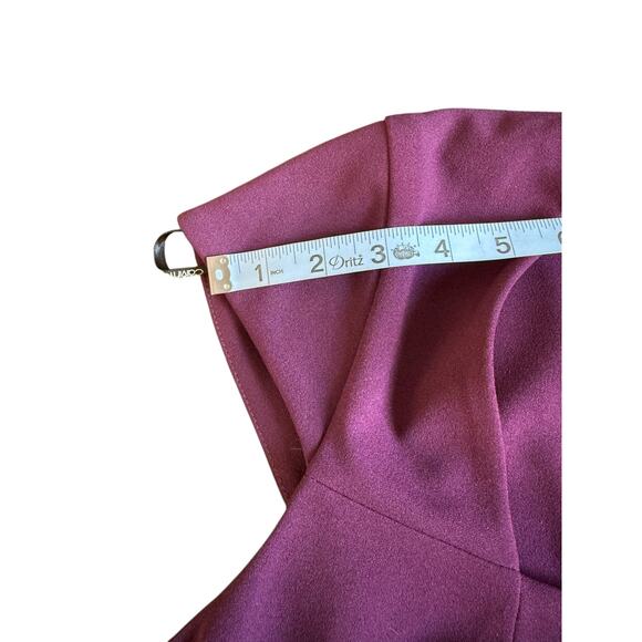Calvin Klein Dress Women's Burgundy Plus Sheath Office Work Career Size 14W - Picture 8 of 11